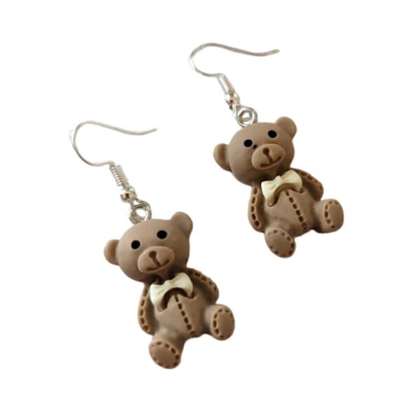 Teddy Bear Earrings - Picture 5 of 6